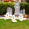Glitzhome® 15" Halloween Wooden Ghost Yard Stake Set